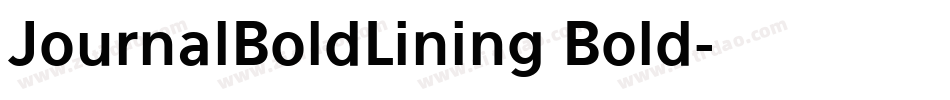 JournalBoldLining Bold字体转换
